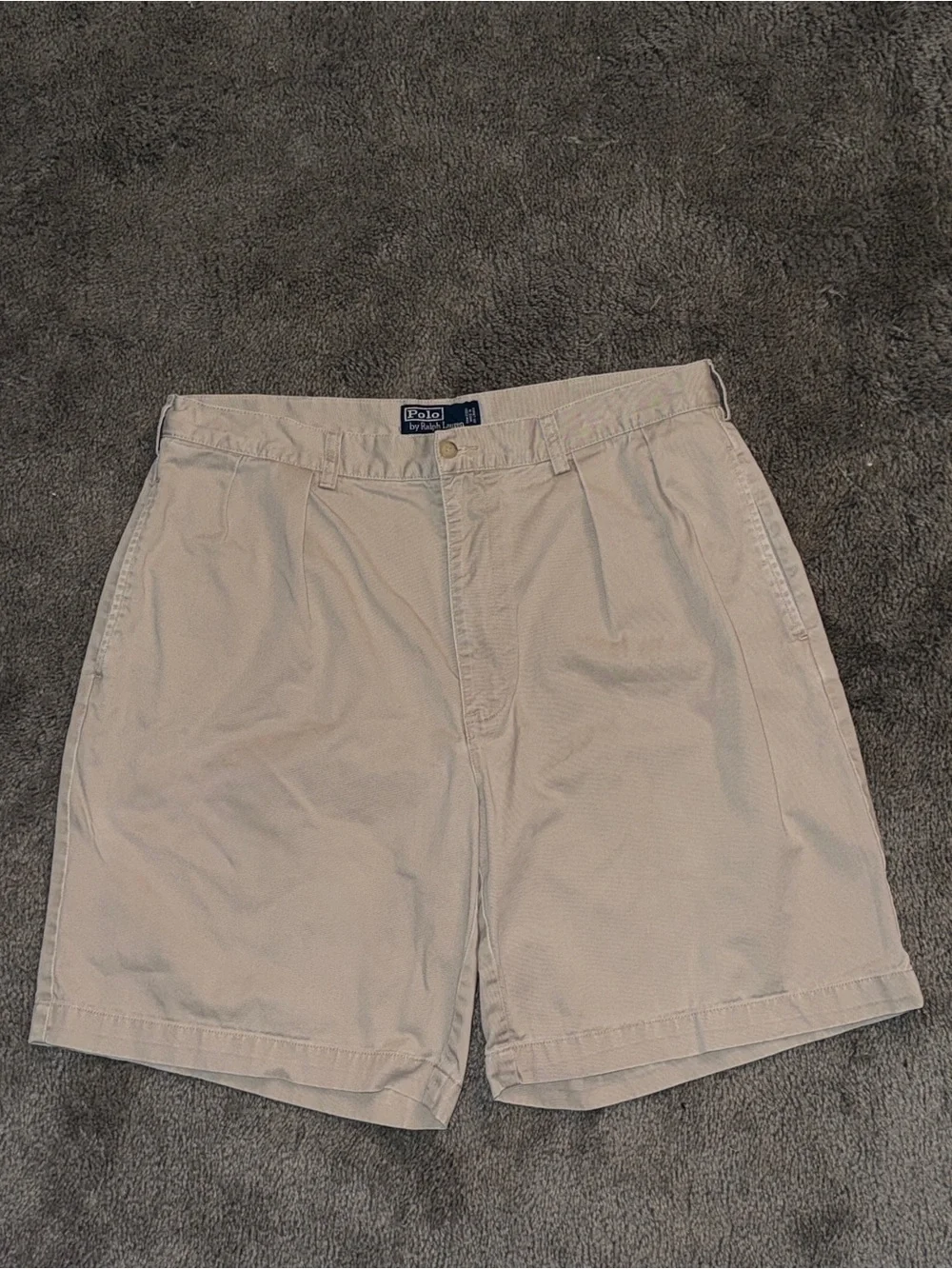 Polo by Ralph Lauren Light Khaki Flat Front Chino Shorts
